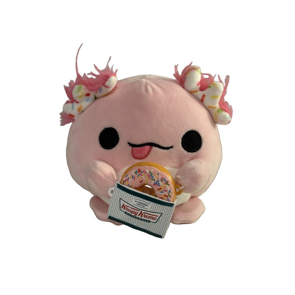 ZURU Snackles Abbie Axolotl Plush Toy 5" Pink Krispy Kreme Series 2 Washable